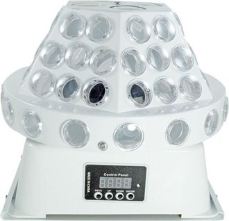 Trade Shop Trade Shop Traesio - Proiettore 8 Led Rgbw Disegni Effetti Disco Rotanti Dmx 30-40w Discoteca Disco