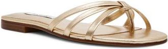 Steve Madden Calissi Flip Flop in Champagne Leather at Nordstrom, Size 5.5
