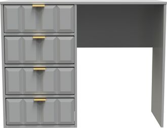 Welcome Furniture Hanover Ready Assembled 4 Drawer Vanity in Dusk Grey - Welcome Furniture | TJ Hughes