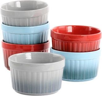 Crock-pot Thornburg 6 Piece 12 Ounce Round Stoneware Ramekin Set in Blue at Nordstrom