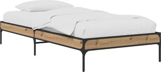 vidaXL Estructura De Cama Roble Artesanal 80 X 200 Cm Vidaxl