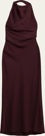 SIMKHAI Reannon Draped Satin Gown