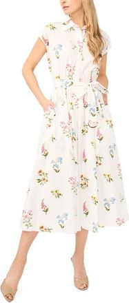 Ted Baker Riley Drop Shoulder Cotton Shirtdress in Vanilla Ice at Nordstrom, Size X-Large