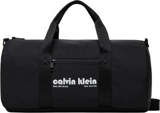 Calvin Klein Tassen, Heren, Zwart, ONE Size, Polyester, CKJ Graphic Crossbody Duffle
