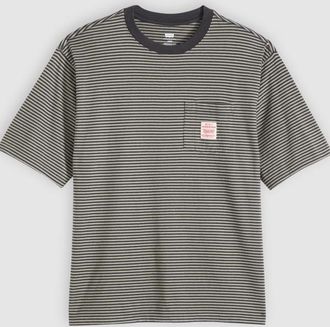 Levi's T-shirt da lavoro - Uomo - XL - Blu / Euan Stripe Dried Sage