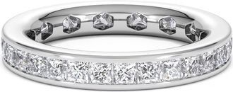 The Diamond Store Mens 2ct G/Vs Diamond Platinum Full Band Ring