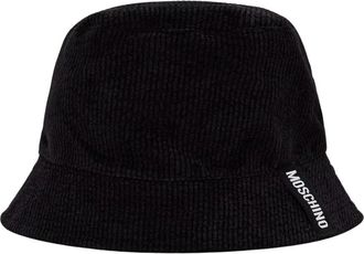 Moschino Omkeerbare bucket hat - Dames - Hoeden - Zwart - S - Polyester - Accessoires