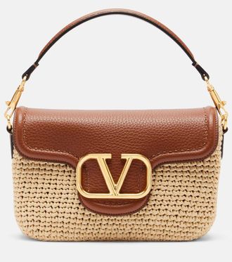 Valentino Garavani Borsa a spalla Alltime Small in rafia