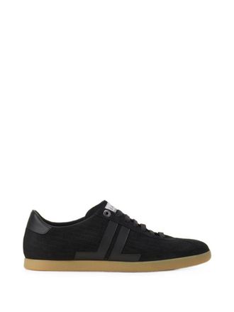 Lanvin Low-Profile Black Sneakers With Textured Detailing