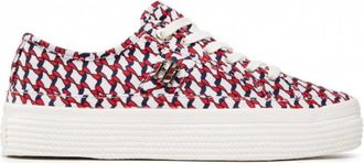 Tommy Hilfiger Corporate Vulc Sneakers - Dames - Sneakers - Rood - 36 EU - Schoenen