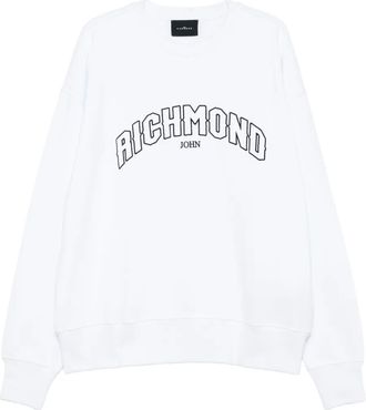 John Richmond Felpa con logo - Bianco