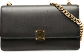Celine Borsa a tracolla piccola in pelle con battente 2000-2025 - Nero