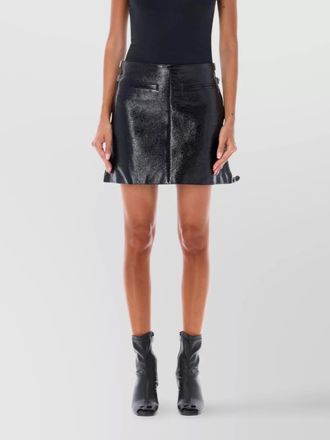 Courr&egrave;ges mini vinyl skirt