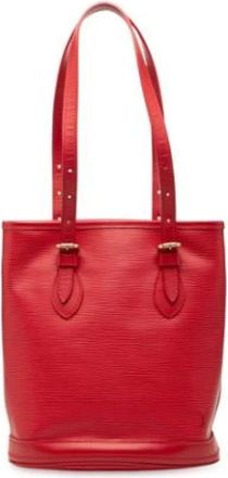 Louis Vuitton Pre-owned Bucket Bags, female, Red, Size: ONE SIZE Pre-owned Vintage Bucket Bag