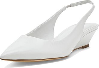 Calvin Klein Mavalyn Womens Shoes Ivory Leather : 9.5 M