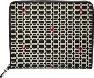 Roger Vivier Coated Canvas & Leather iPad Case