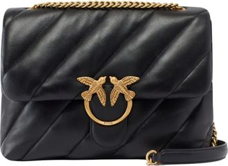 Pinko Love Puff Big CL Sheep Nappa - female - PINKO - Shoulder Bags - Black - ONE SIZE - Bags