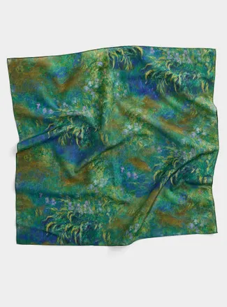 Simons Womens Impressionist painting scarf A Tribute to Claude Monet Collection