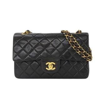 Chanel Pre-owned Matelasse Schoudertas - Dames - Pre-owned - Zwart - Maat: ONE Size Leer