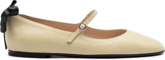 Gia Borghini Napa Ballerina Schoenen - Dames - Ballerinas - Beige - 38 EU - Leer - Schoenen