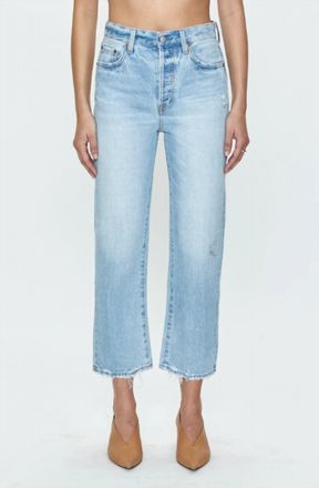 Pistola Denim Cassie Super High Rise Straight Cropped Jeans In Radiant Vintage