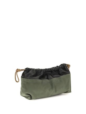 Pierre Hardy Womens Twin Clutch Bag Black-Kaki-Camel Shoulder