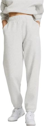 New Balance Sport Essentials Joggers Tapered Leg Pants in Gray Fleece Women