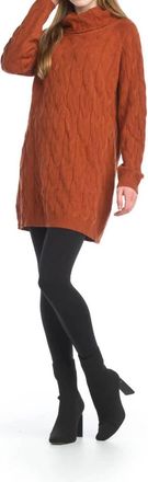 Papillon Cable Knit Sweater In Rust