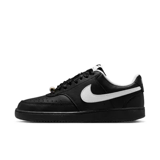 Nike Womens Court Vision Low Shoes in Black | IB6652-001