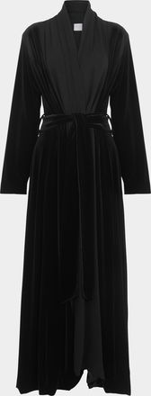 Loretta Caponi Carla Velvet and Silk Robe