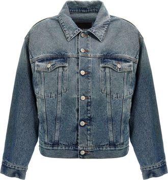 Maison Margiela cut-out denim jacket - Blue
