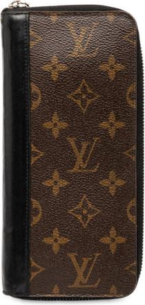 Louis Vuitton Black Brown Noir Pvc Leather Long Wallet (Bi-Fold) (Pre-Owned)