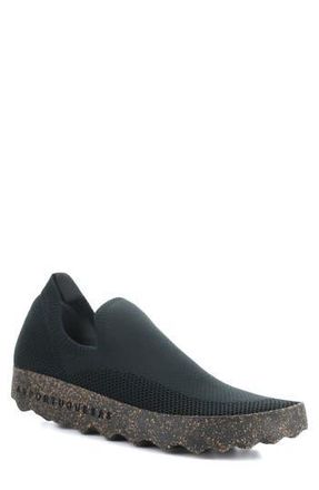 FLY London Clip Slip-On Shoe in Black Recycled Knit at Nordstrom Rack, Size 13Us / 46Eu