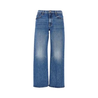 Mother Maven Flood Denim Jeans - Dames - Jeans - Blauw - Maat: W27 Denim
