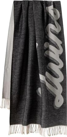Twinset Statement Print Sjaal - Dames - Sjaals - Zwart - ONE Size - Polyester - Accessoires