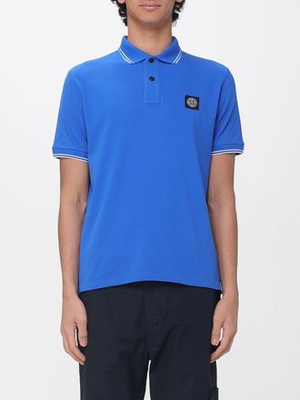 Stone Island Polo in cotone Piquet Stone Island con logo