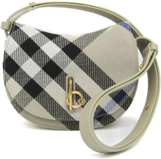 Burberry Pre-owned Cross Body Bags, female, Beige, Size: ONE SIZE Pre-owned Rocking Horse Bag Lichen 80859401