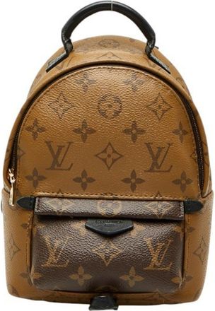 Louis Vuitton Black Brown Pvc Leather Backpack (Pre-Owned)