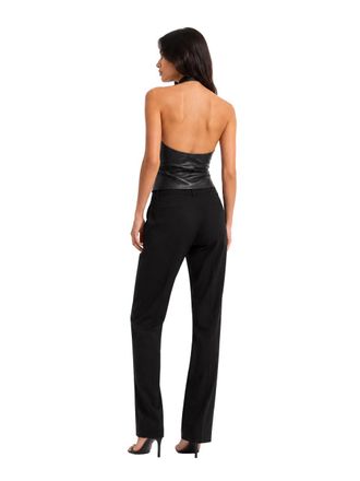 Stouls Womens Top Cherry Lambskin Black Tops