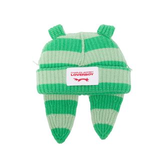 Charles Jeffrey Loverboy Chunky Rabbit Striped Beanie Hat