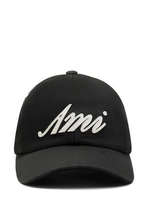 Ami WASHED COTTON AMI CAP Size: OS, colour: BLACK