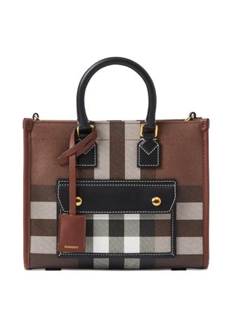 Burberry mini Freya tote bag - Brown