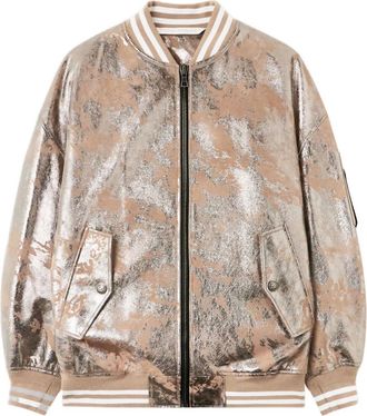 Palm Angels Bomber metallizzato - Toni neutri