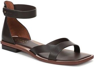 Franco Sarto Elisa Ankle Strap Sandal in Chocolate Brown at Nordstrom, Size 9.5