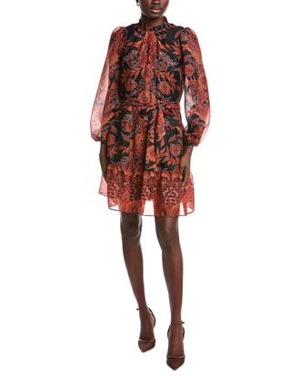 Julia Jordan Metallic Threading Mini Dress