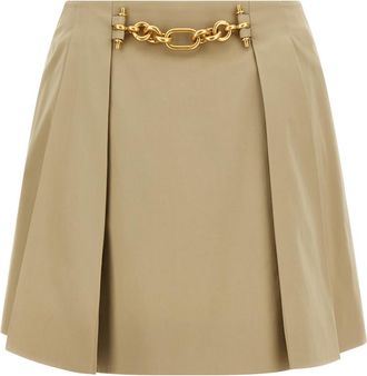 Balmain Beige Chain skirt