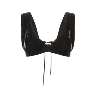 Giuseppe Di Morabito Sleeveless Tops, female, Black, Size: S Reggiseno