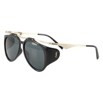 Saint Laurent SL M137 Amelia Zonnebril - unisex - Accessoires - Zwart - Maat: ONE Size Nylon