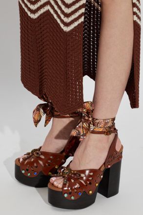 Kurt Geiger Platform Sandals Butterfly, Womens, Brown