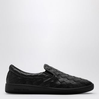 Bottega Veneta Sneaker slip on Sawyer nera in Intrecciato
